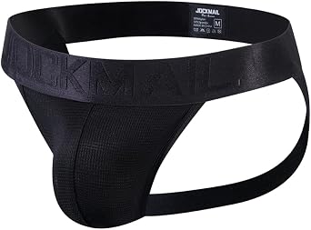 JOCKMAIL Mens Jock strap Underwear Athletic Supporter Performance Jockstrap Elastic 2 Pack
