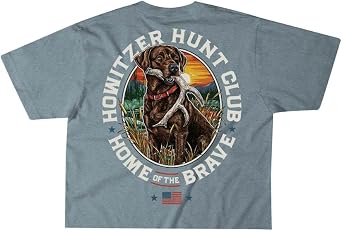 Howitzer Clothing Womens T-Shirt Patriotic Graphic Design, Front and Back Print