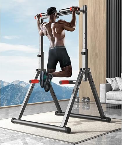 MIDUOLAI A, Faltbarer Power Tower Dip-Station Klimmzugstangenstation...