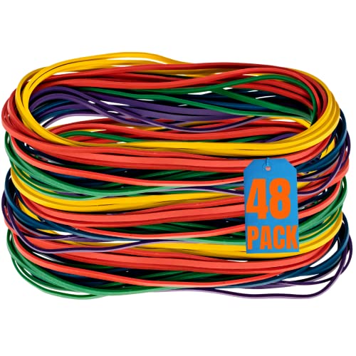 Image of 1InTheOffice Large Big Rubber Bands, 24 /Pack (48 bands)