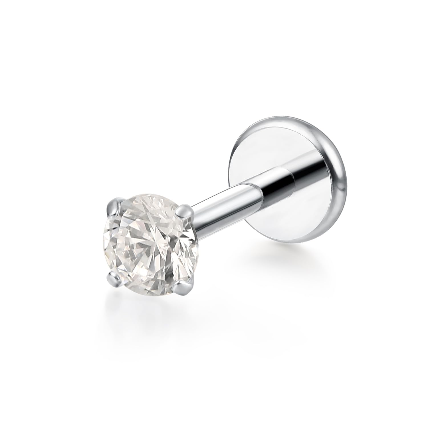 limerencia 18G Tragus Piercing Titanio, Médico Labio Piercing Labret Enchufe Hipoalergénico Hélice Del Oído para El ombligo Lengua Ceja Tabique Nariz Perforación Del Oído.