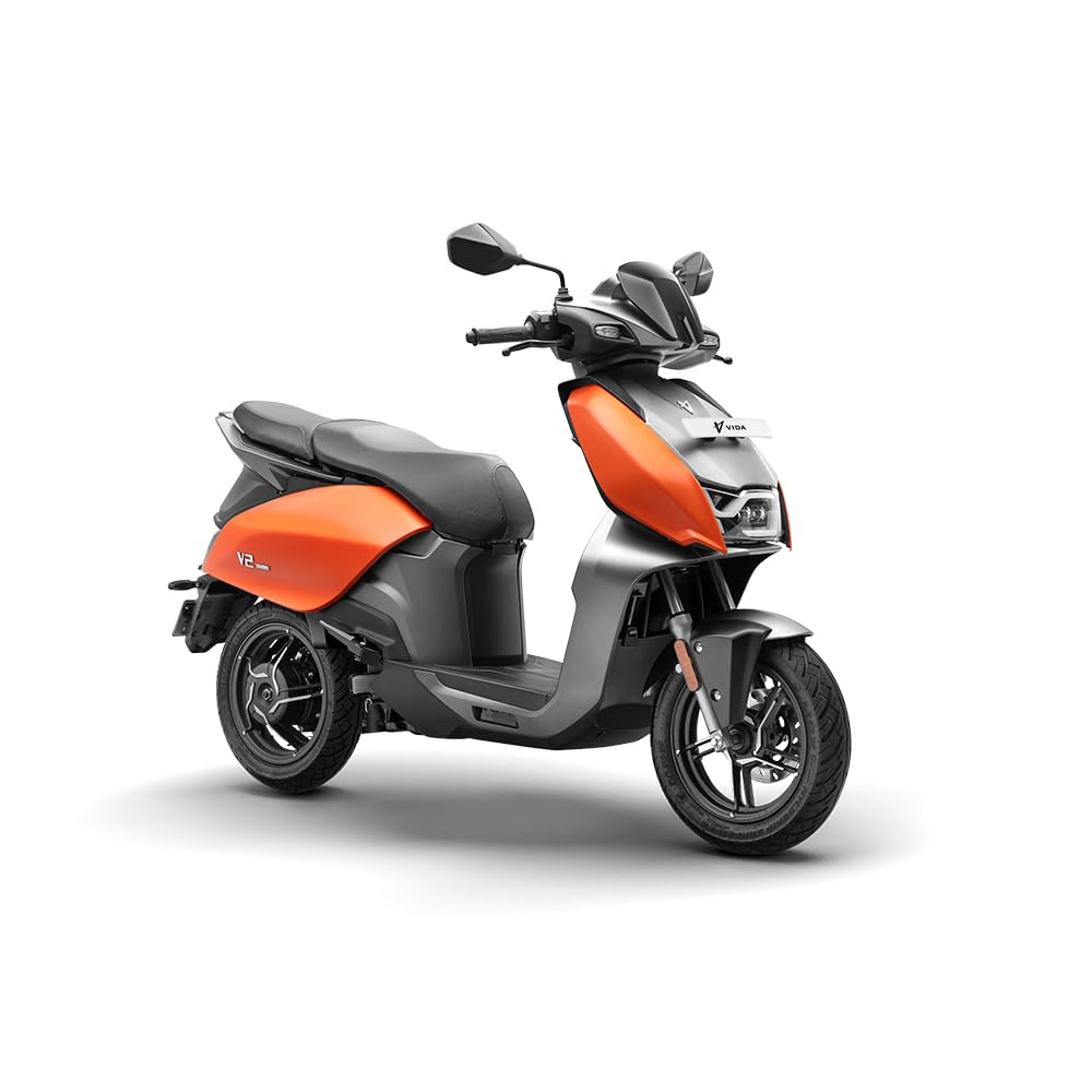 VIDA V2 Lite Electric Scooter by HERO MotoCorp, Removable Battery, 94 km IDC Range, 69 km/h Top Speed, Matte Abrax Orange (Ex-Showroom)