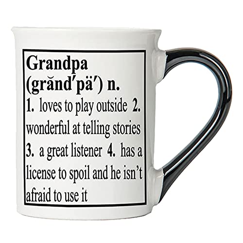 Cottage Creek Grandpa Mug 16oz Ceramic Gift Boxed Grandpa Coffee Cup Grandpa Gifts for New Grandparents Gifts for Grandpa from Grandkids Large Coffee Mug for Grandpa Dad Fathers Day