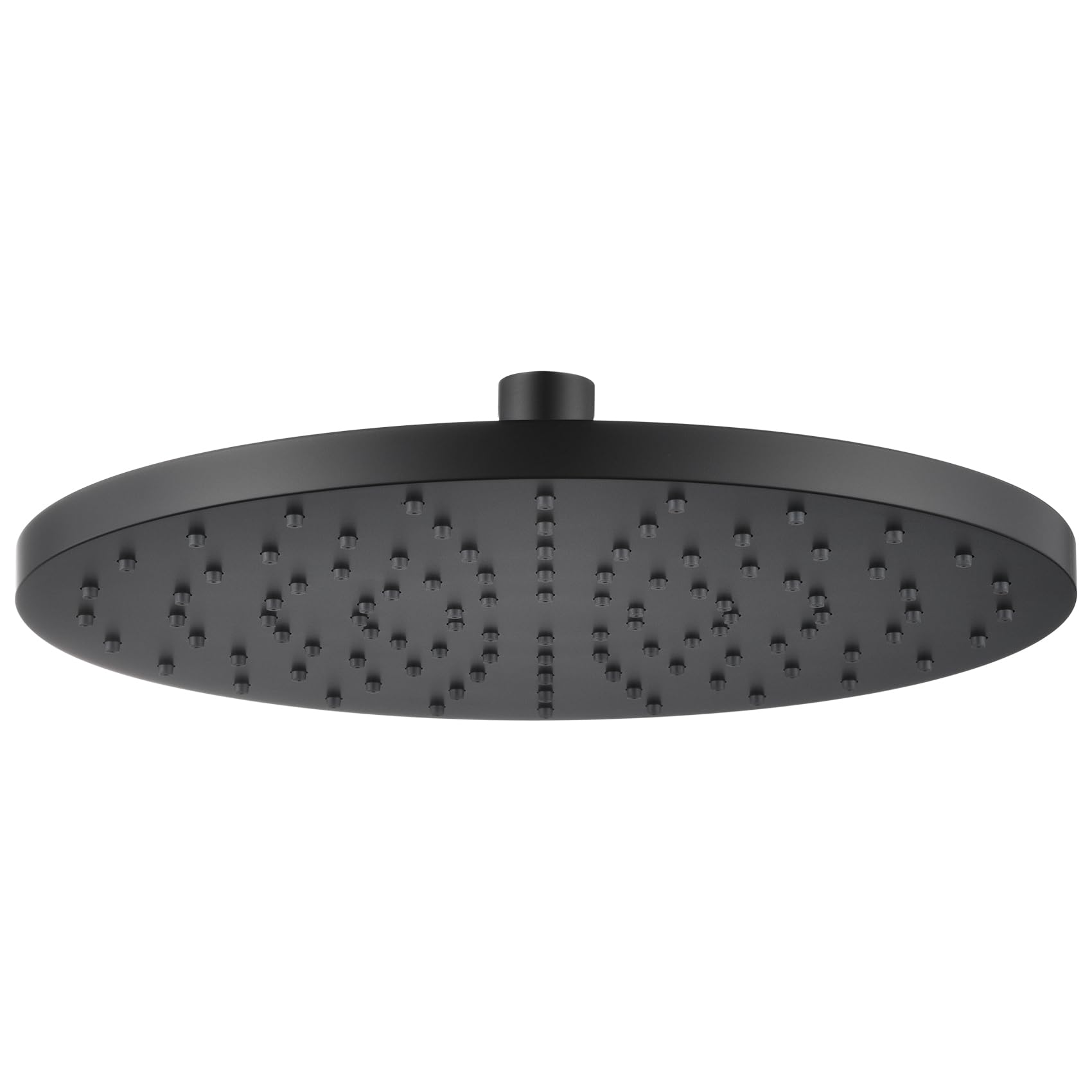 AONEON Rained Waterfall Shower Head 10-inch Large Overhead Showerhead High Flow 2.5 GPM with Adjustable Swivel Ball Joint, Matte Black SH001MB-D10