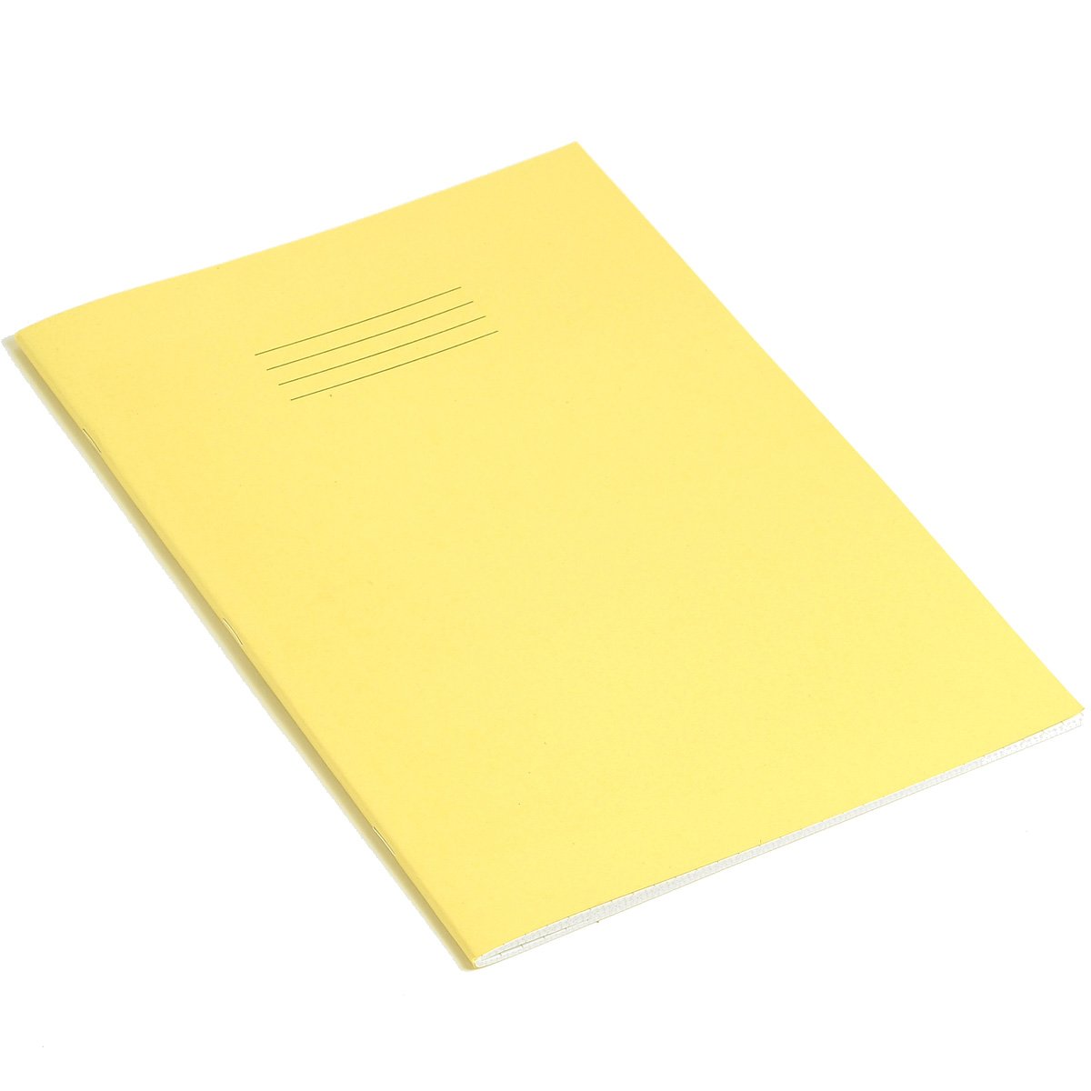 RHINO Stationery Exercise Book | A4 | 80 Page | 7mm Squared Exercise Book | Yellow | Learning Resources | School Books | Pack of 1
