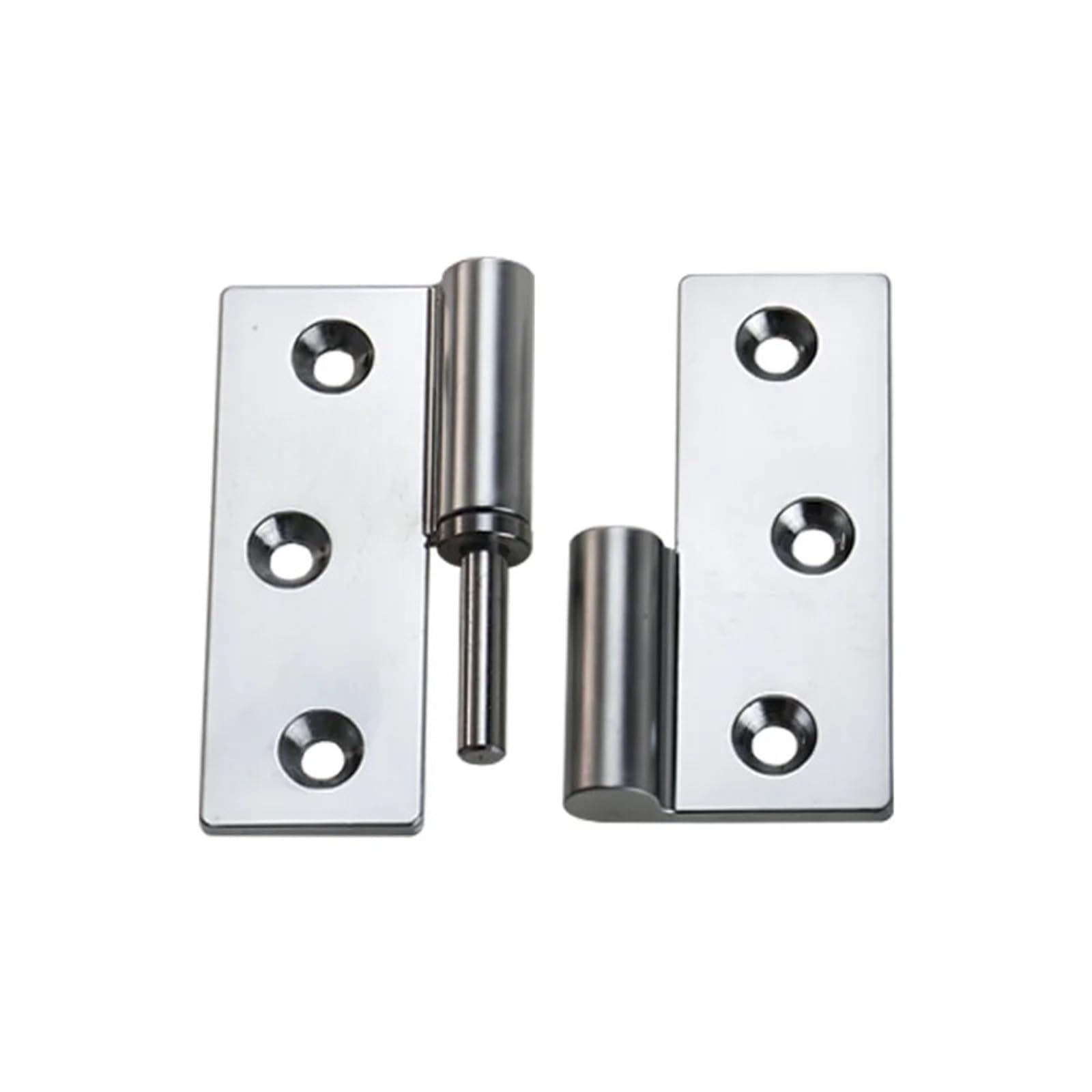 Ehfqpjybbo Matte-Left Zinc Alloy Removable Insertion Hinges Electrical Equipment Exposed Corner Heavy-Duty Hinges 1Pcs(Matte-Left)