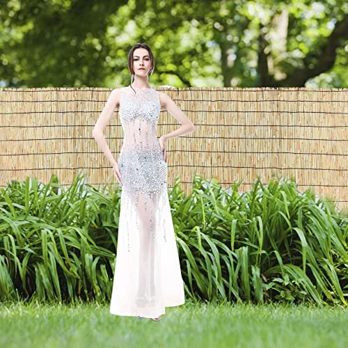 HSPLXYT Recinzione da Giardino, Recinzione a Lamella Ecologica Naturale, Schermatura a Lamella, Rotoli di Recinzione in bambù, Schermata for la Privacy del Balcone