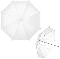 Cosmos 2 Pack 20 Inch Photography Reflector Umbrella White Translucent Soft Light Diffuser for Portraits & Products