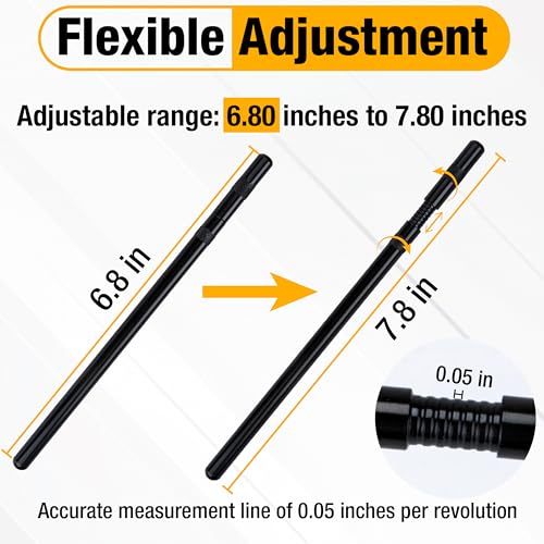 Image of Pushrod Length Checker, Checking Push Rod Tool, Adjustable Pushrods from 6.8 inch to 7.8 inch, Engine Push Rods, Pushrod Measuring Tool Fits for LS Engine for Comp 7702-1