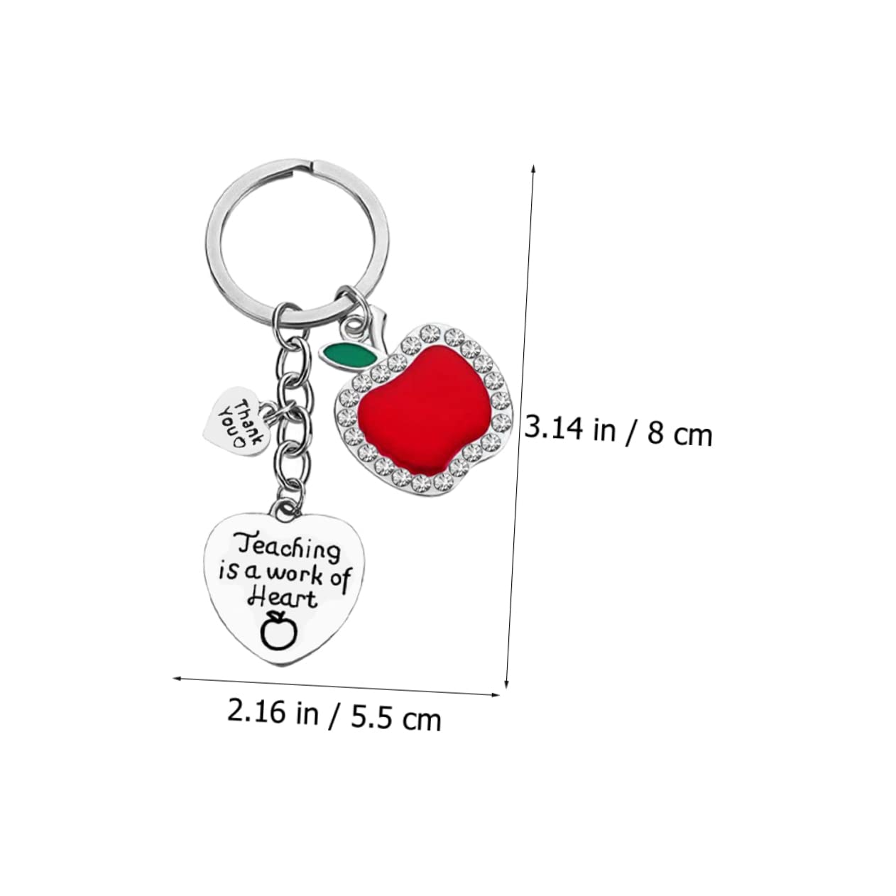 SOIMISS Llavero Dia Del Llavero Para Pared Llavero Decorativo Titular De La Para El Bolso Colgante De Corazón Llaveros De Acero Inoxidable