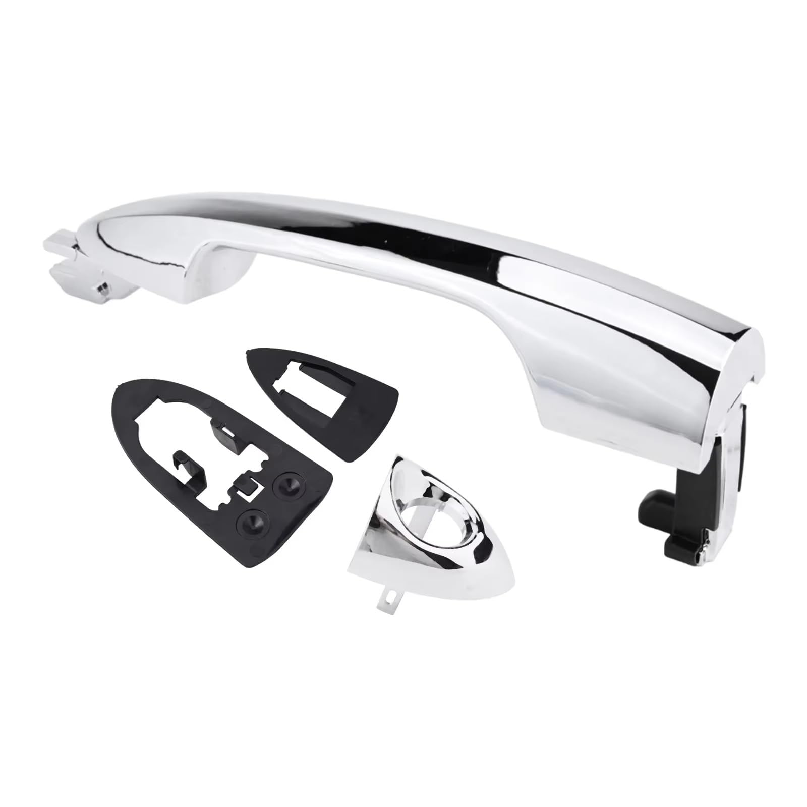 AcarKing Car Exterior Door Handles Compatible with Alfa for Romeo for Mito for Giulietta 2010-2018 Accessories Car Exterior Door Handle with Hole OEM: 156099956
