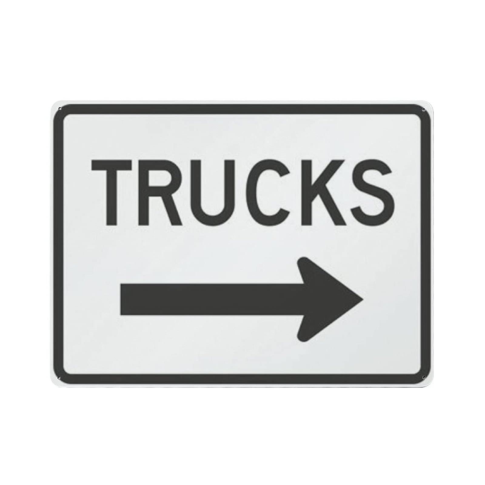 Metal Tin Sign Trucks Right Arrow Vintage Tin Poster Metal Sign Wall Decoration Country Kitchen Home Garage Decor 12"x16"