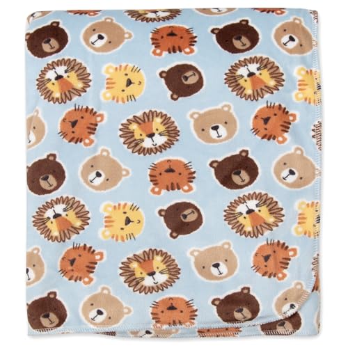 Image of Baby Essentials Sherpa Fleece Baby Blanket 35x30 - Super Soft, Warm Reversible Baby Blankets for Newborns, Infants, Toddlers, and Nursery