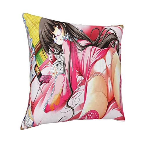 東方project とうほうプロジェクト (40) クッションカバー 抱き枕カバー 45×45cm ピローケース 両面 アニメグッズ インテリア おしゃれ 人気 かわいい 軟らかい 装飾 部屋 ソファー オフィス 車用 プレゼント 洗える 正方形 枕カバー