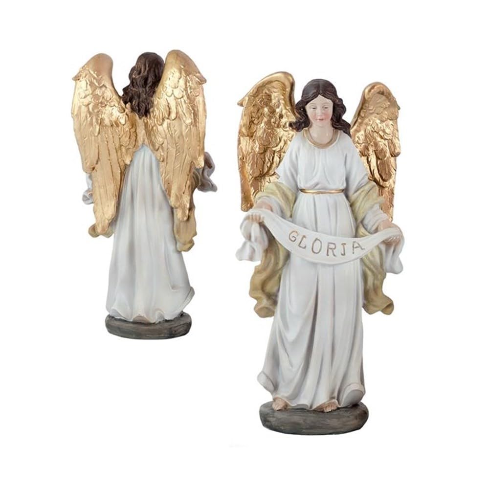 Misterio Nacimiento Navidad 9 Piezas 25 cm. Belén clásico Resina Figura Sagrada Familia Reyes Magos