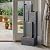 Takamota 39" H Indoor Water Fountain Modern Cascading Floor-Standing Water Fountains Calming Sound and Lights for Home Office Patio Balcony Art Decor, Garden Waterfall Feature Indoor Outdoor, Grey