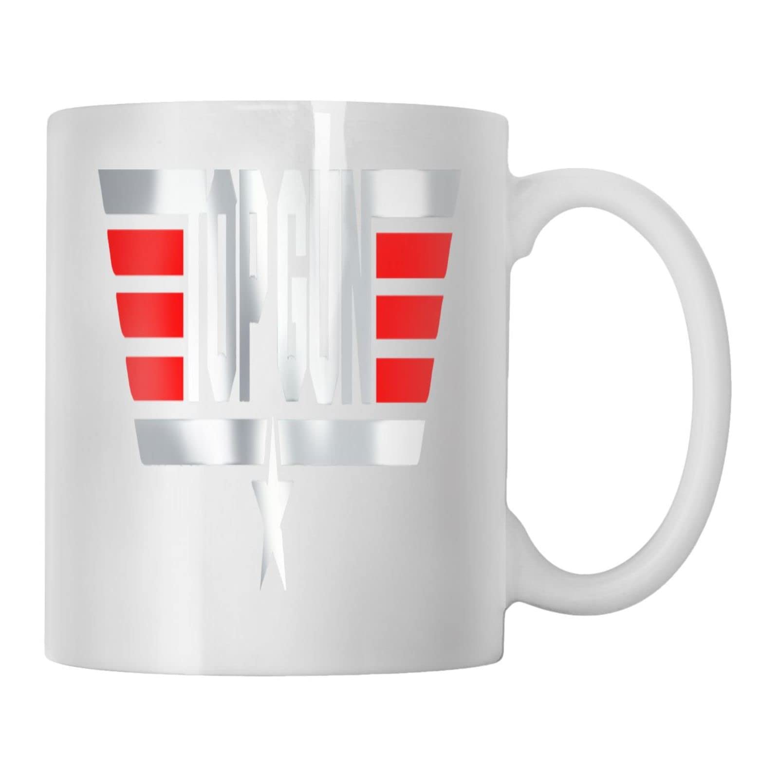 VOLTX DESIGN - Printed Tom Cruise Maverick Silver Toplog Tom Ceramic Coffee Mug (330ml)