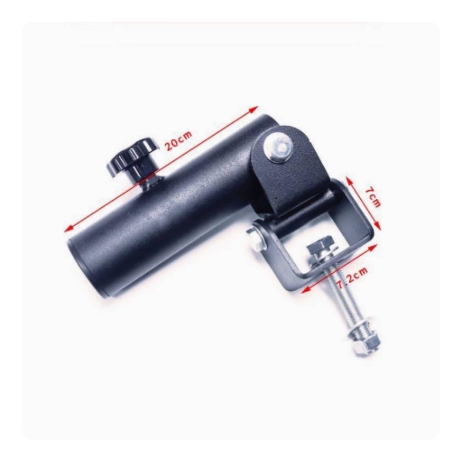 Soporte de Barra Olímpica Accesorio de Entrenamiento Anclaje para Barra Adaptador Giratorio 360 Base Fija de Acero Adecuado para Musculación en Casa Gimnasio Fuerza y Potencia, 18MM