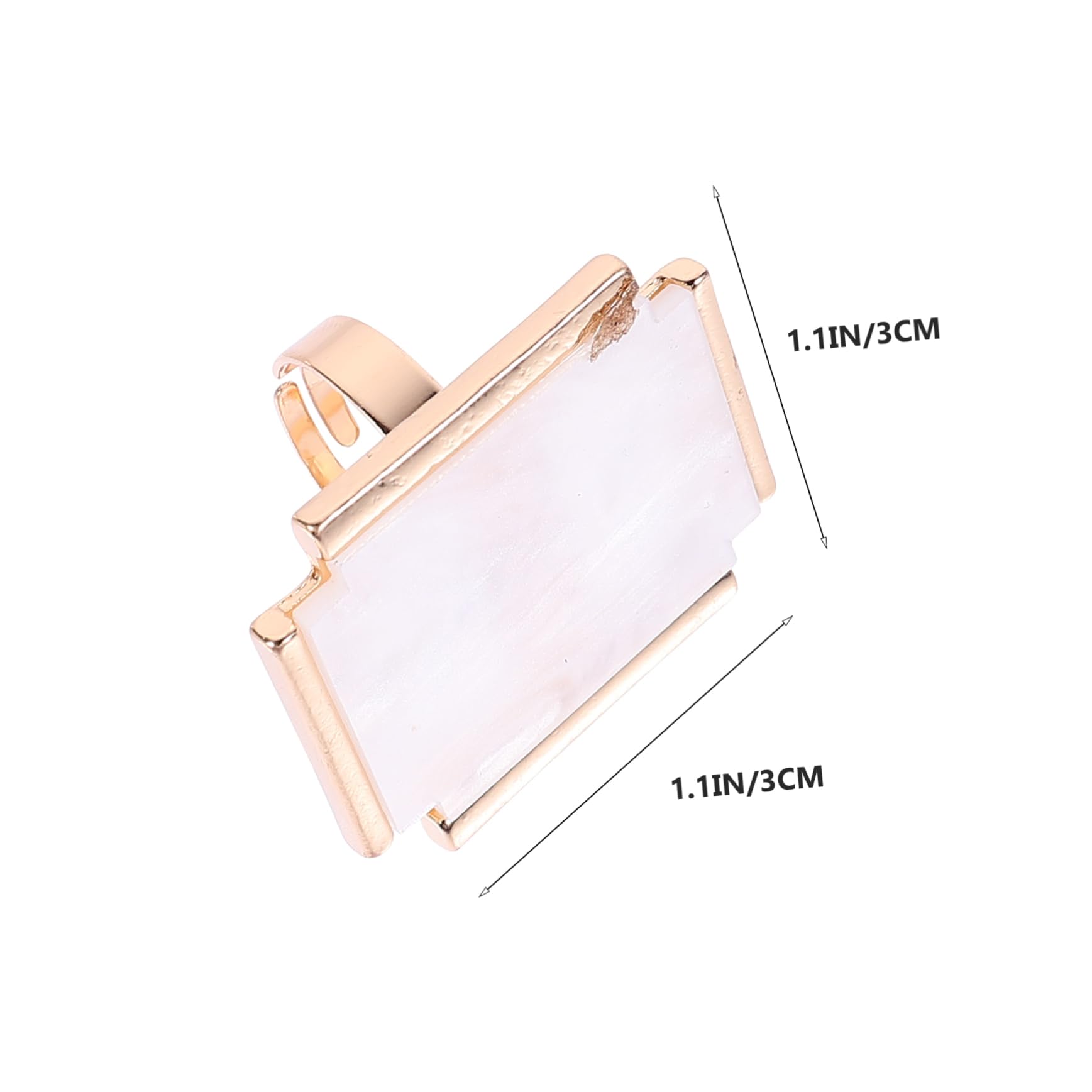 BELLIFFY Nail Art Craft Amateurs 8pcs Nail Gel Polishing Holder Imitation Shell Ring