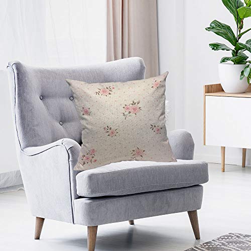 Hosnye TPC2020A148 Floral Polka Dot Background Throw Pillow Case Cushion Covers Shabby Chic Style Pattern thumb #2