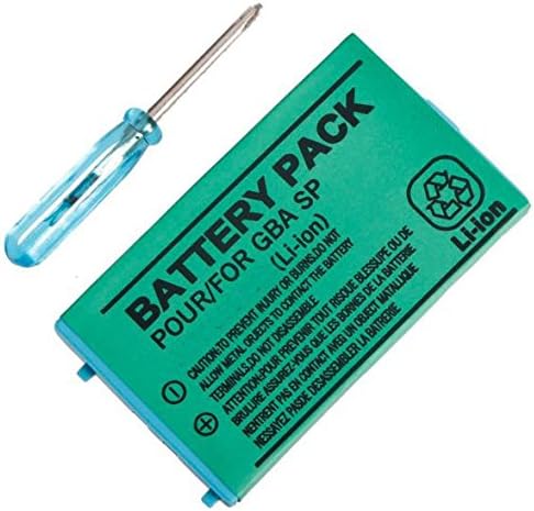 Games&Tech Replacement 3.7V 850mAh Rechargeable Battery + Tool for Nintendo Gameboy Advacne GBA SP