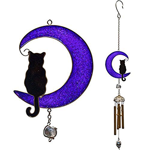 Cat-on a-Moon Wind Chime