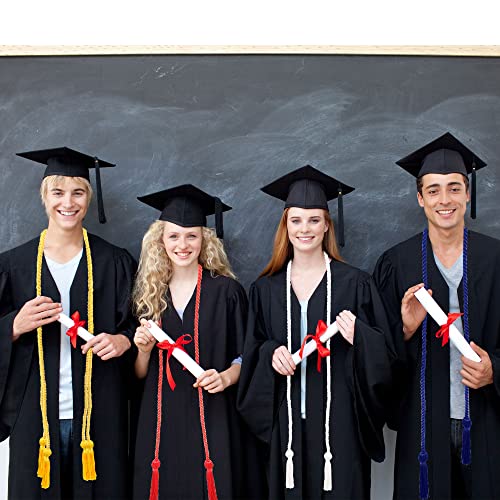 Cordones de honor trenzados de alta calidad con borlas decorativas para graduación en marrón 6