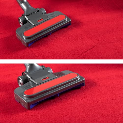 HomebyHome Waschbarer Kurzflor Teppich Läufer 80 x 150 cm Rot modern einfarbig und weich maschinenwaschbar pflegeleicht für Flur Eingang… – Ansicht 5