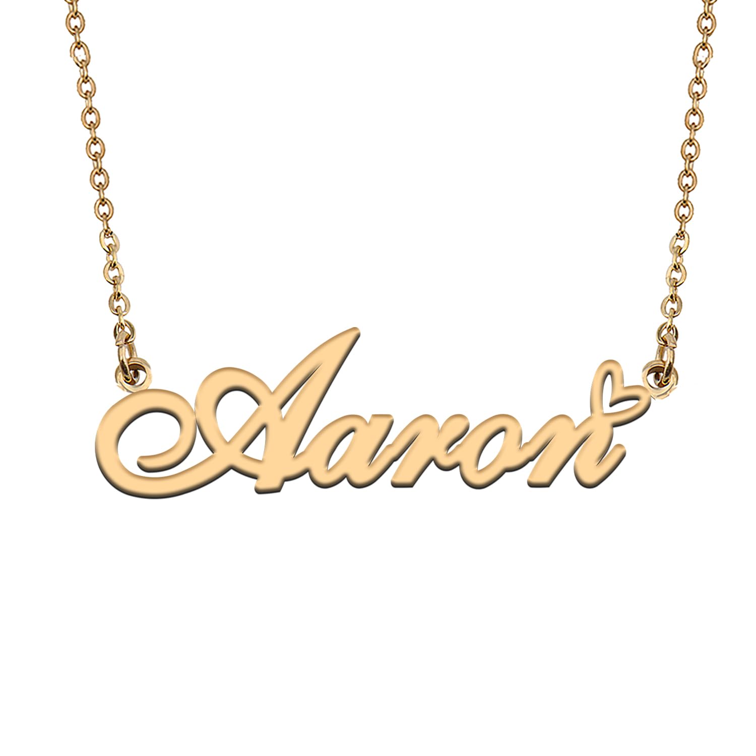 HUAN XUN Personalized Custom Initial Pendant Name Necklaces for Womens in Gold Silver