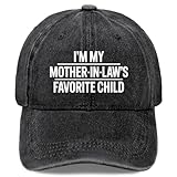 I'm My Mother-in-LAW'S Favorite Child Hats for Mens Fashion Washed Distressed
