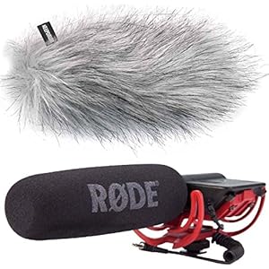 Rode Videomic Rycote richtmicrofoon + Keepdruum WS-WH vacht-windscherm