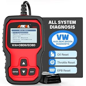 ANCEL VD500 OBDII Diagnostische Scanner voor Volkswagen VW Audi Skoda Seat Diagnose Motorcontrolelampje EPB ABS SRS…