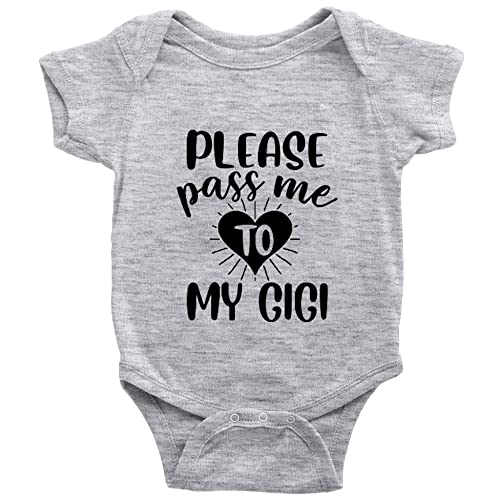 Snagminio Please Pass Me to My Gigi Baby Long Sleeve Bodysuit