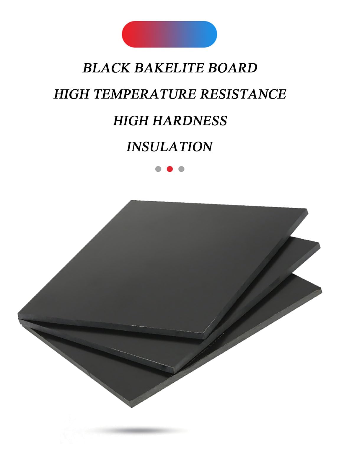 COYOUCO 300 x 500Mm Nero bachelite fenolico Laminato Foglio di Bordo del Bordo per Gli impianti elettrici ed elettronici, Artigianato Fai da Te,15mm