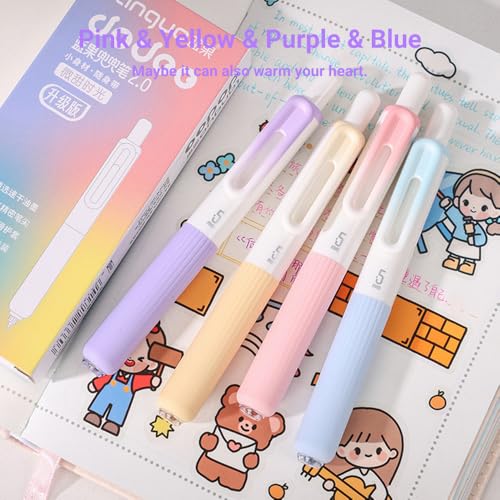 Mini bolígrafo de bolsillo 0.5mm punta fina gel 4-pack miniatura 6