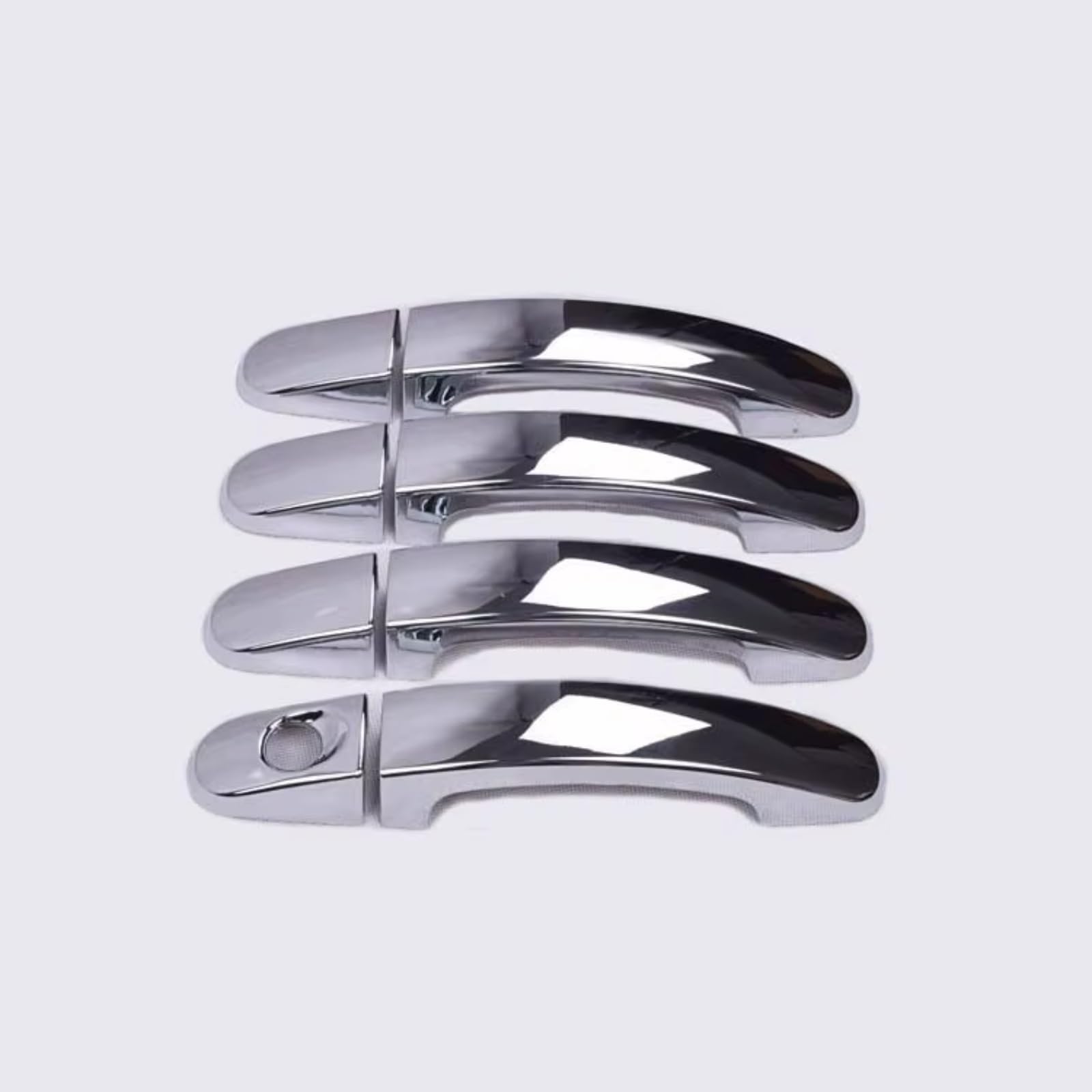 Qdzvalumv Silver Car Door Handles Cover Shell Compatible With For Focus 2005-2011 Car Exterior Door Handle Cover Decoration Styling Accessories Set(Silver)
