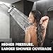 HOPOPRO 5-Mode High Pressure Shower Head - The Washington Post, NBC News, Today TV Show Recommended - High Flow Fixed Showerheads (4 Inch Chrome)