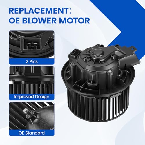 Image of HVAC Blower Motor 700274 Compatible with Ford Explorer Flex Taurus, Compatible with Lincoln MKS MKT, CG1Z19805D, DG1Z19805D, A /C Blower Motor Assembly