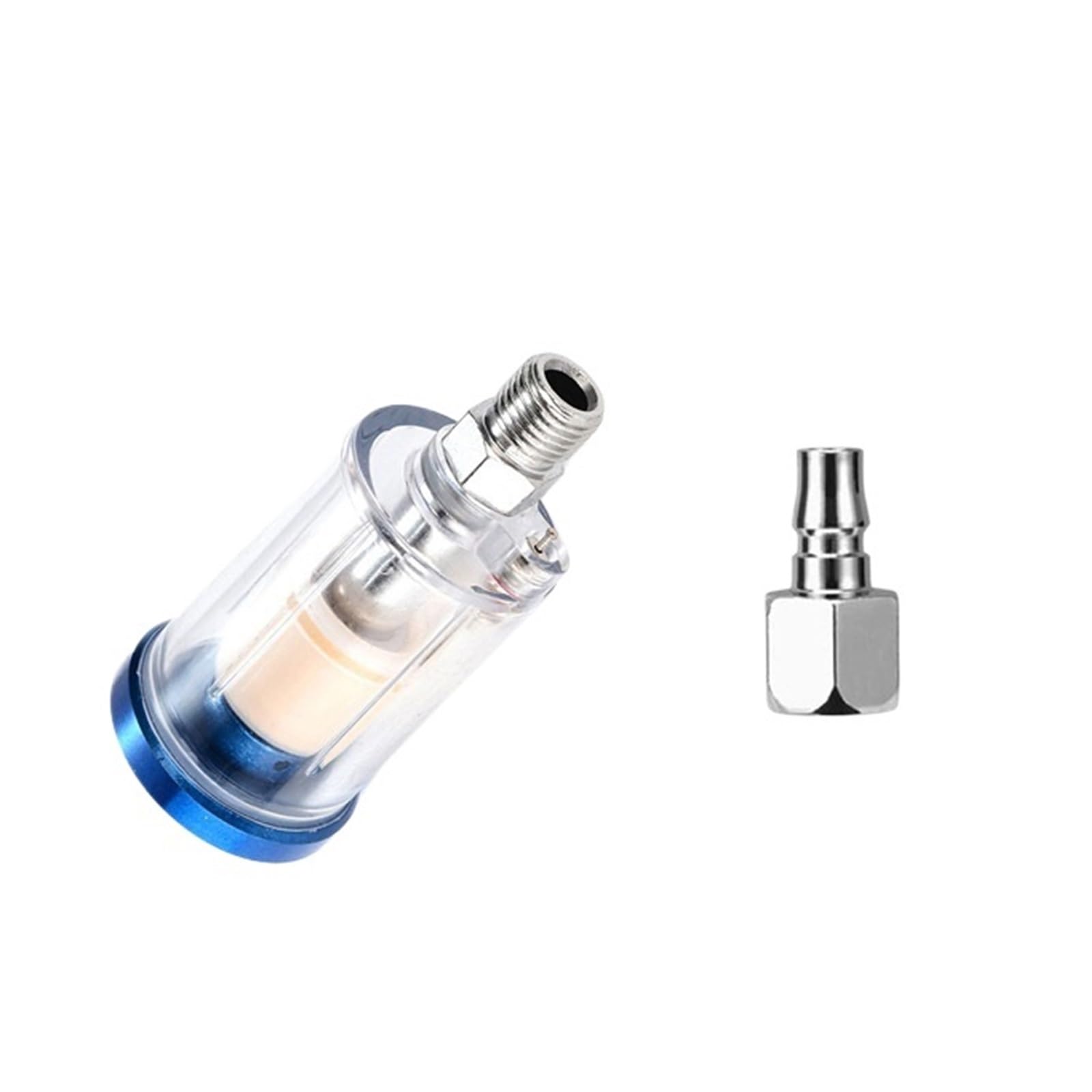 AYNRJKKX Air Pressure Regulator Water air Filter + Oil-Water Separator Paint Spray Gun Gauge(AF-02-JP Fitting)
