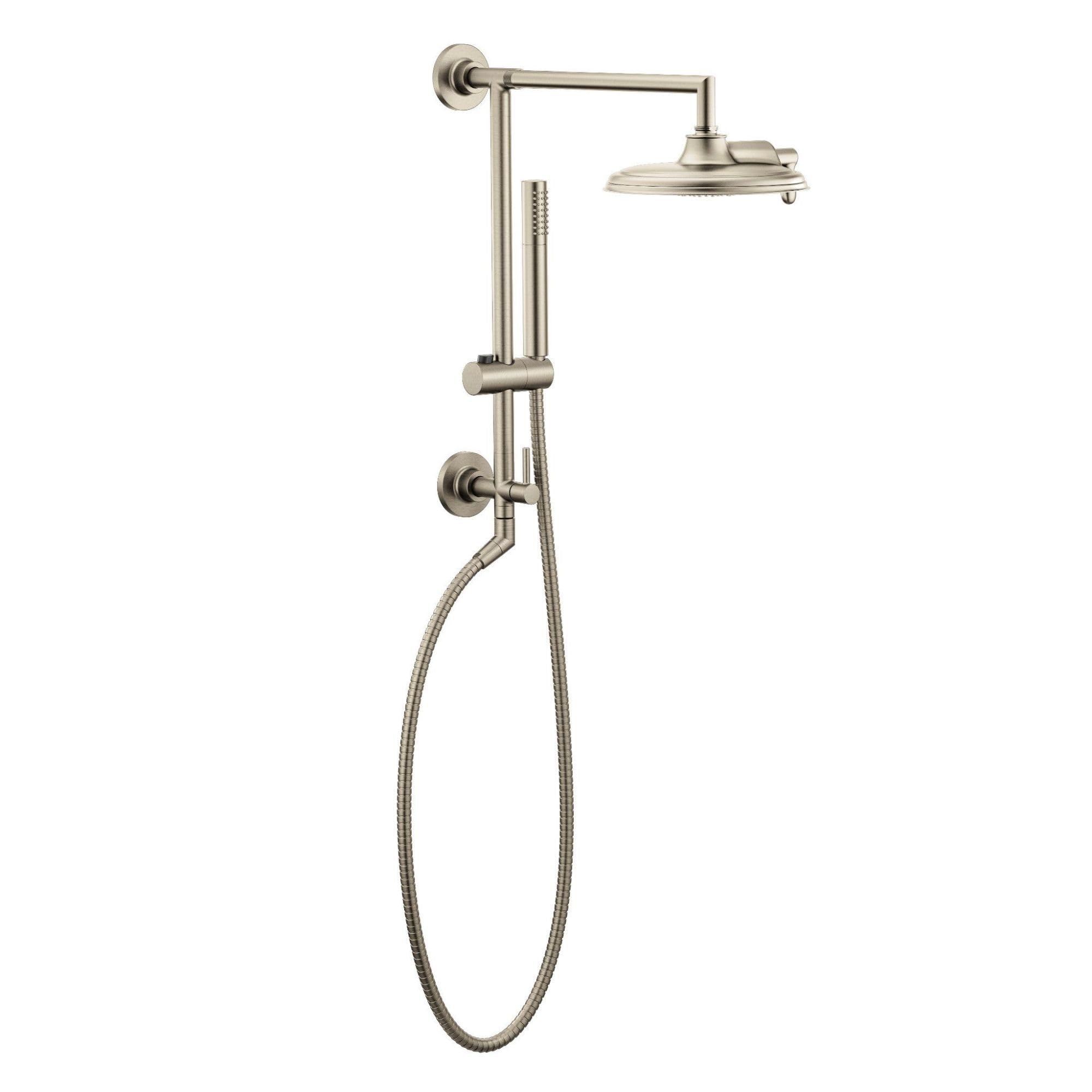 Moen Arris Fırçalanmış Nikel 14 İnç Rainshower Düz Duş Kolu ve Flanşı, S110BN