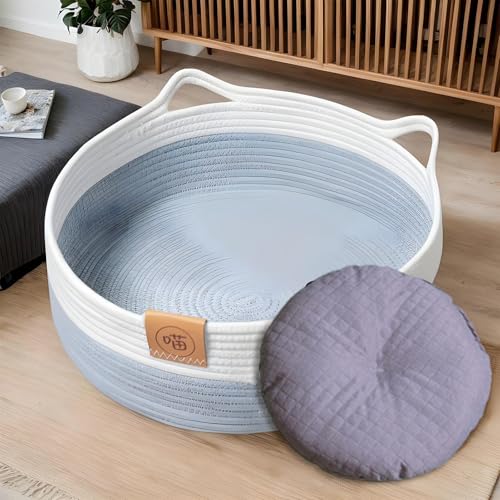 Cesta para perros pequeños cama para gatos Dtaigou todas estaciones 4