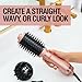 CHI Volumizer 4-in-1 Blowout Brush, Hair Dryer for Smooth, Silky & Shiny Hair, Four Interchangeable Attachments for Versatile Styling, Rose Gold