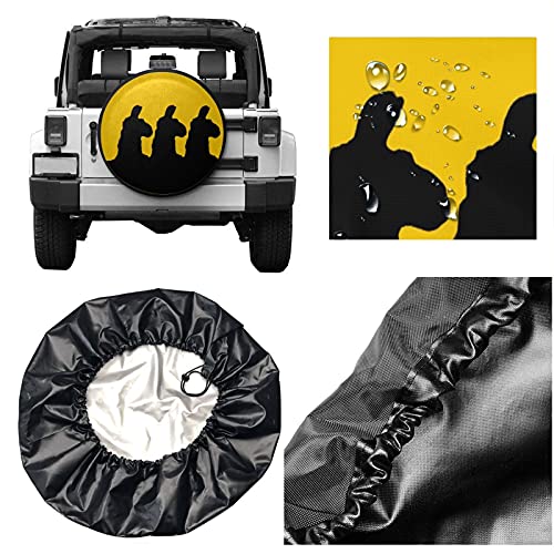 3 Siloutted Llama reserveband Cover Wiel Beschermers Waterbestendig Universele Reservewiel Band Cover Fit voor Jeep… - Image 6