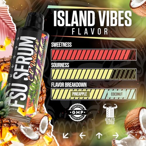 Image of Inspired FSU Serum Liquid Glycerol, Stim Free Pre Workout Pump, Non Stim Preworkout, Caffeine Free, Stimulant Free, 20g GlycoClear, 2g Betaine Nitrate (Island Vibes)