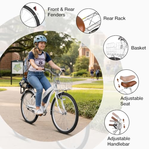 Yventix 24-Inch Cruiser Bike