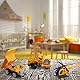Relaxdays Baustellenfahrzeuge Kinder, 6er Set, Spielzeugautos, Mini Baustelle, ab 3 Jahre, Metallautos, orange-schwarz, 8,5 x3,5 x 5 cm