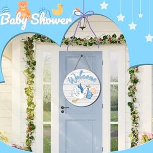 Chunful Baby Boy Door Sign Gender Reveal Welcome Sign Hanging Wreath Round Rustic Wood Farmhouse Decorations Holiday Front Door Decor for Baby Shower Porch Party Supplies Chunful Baby Boy Door Sign Gender Reveal Welcome Sign Hanging Wreath Round Rustic Wood Farmhouse Decorations Holiday Front Door Decor for Baby Shower Porch Party Supplies