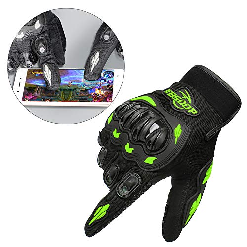 Sangmei Luvas de motocicleta masculinas tela sensível ao toque de dedo completo motocicleta motocicl