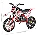reukmuuc 49cc Dirt Bike for Kids, Gas Power Motorbike Pit Bike, Mini Off Road Motocross Trail Bike with Dual Disc Brakes, Pocket Rocket Mini Bike with 30KMH Racing Speed Red