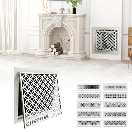 Custom Air Return Vent Cover Decorative Vent Cover for Wall or Ceiling Home Decor Air Vent Cover Grille Custom Size and Color 20+ Pattern Options Easy Installation